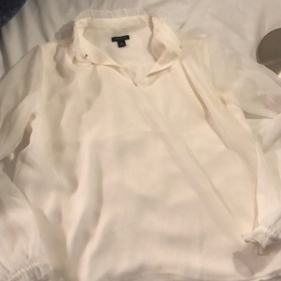 Ann Taylor white blouse - Picture 1 of 3